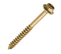Timco 660SCSY Advanced Coach Screws - Hex Flange - Yellow 6.0 X 60 Box 100