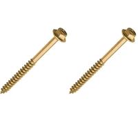 TIMCO Advanced Coach Screw | Hex Flange Head | Slash Point | Yellow | 6.0 x 70 | Box of 100 (670SCSY) (Pack of 2)