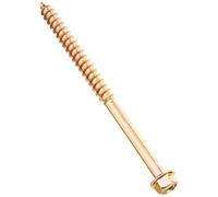 TIMCO Advanced Coach Screw | Hex Flange Head | Slash Point | Yellow | 8.0 x 120 | Box of 50 (8120SCSY)