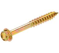 Timco 870SCSY Advanced Coach Screws - Hex Flange - Yellow 8.0 X 70 Box 50