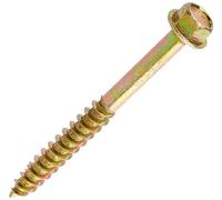 Timco 880SCSY Advanced Coach Screws - Hex Flange - Yellow 8.0 X 80 Box 50