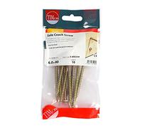 Timco 680SCSYP Solo Coach Screws - Hex Flange - Yellow 6.0 X 80 TIMpac 10