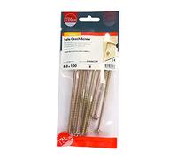 TIMCO Advanced Coach Screws - Hex flange - Gold - Aggressive slash point tip for easy driving - 3 x faster than standard coach screws - 6.0 x 100 - Bag of 8