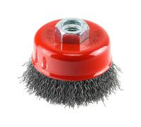 Timco Angle Grinder Cup Brush Crimped Steel Wire - 75mm