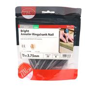 Timco Annular Ringshank Nails - Bright - TIMbag of 0.500 BAR75MB