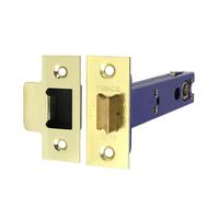 Timco Architectural Tubular Latch - Electro Brass & Satin Nickel in Gold Timco Gold