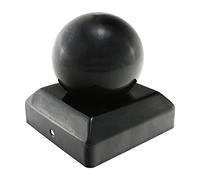 TIMCO Ball Fence Post Cap Epoxy Black - 50mm, BPC50B