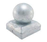 Timco Ball Fence Post Cap Hot Dipped Galvanised - 50mm