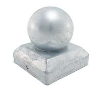 TIMCO Ball Fence Post Cap - Zinc - 100mm