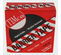 Timco BART500 Barrier Tape - Red & White 500M X 70Mm Box 1
