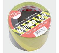 Timco PE Barrier Tape - Yellow/Black - 100m x 70mm