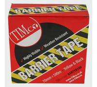 Timco BARTYB500 Barrier Tape - Yellow & Black 500M X 70Mm Box 1