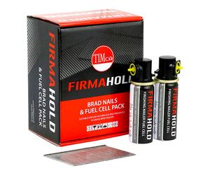 Timco BG1625G Firmahold Collated Brad Nails & Fuel Cells - 16 Gauge - Straight - Galvanised 16G X 25/2Bfc