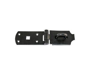 Timco BHS10BB Secure Bolt On Hasp & Staple - Heavy Duty - Black 10in Plain Bag 1