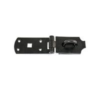 Timco BHS8BP Secure Bolt On Hasp & Staple - Heavy Duty - Black 8in TIMbag 1