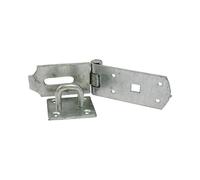 Timco BHS8GP Secure Bolt On Hasp & Staple - Heavy Duty - Hot Dipped Galvanised 8in TIMbag 1