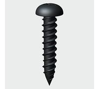 TIMCO Blackjax - PZ - Round - Black Woodscrews - 6 x 1 - Box of 200