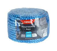 Timco Blue Polypropylene Rope Coil - 10mm X 30M