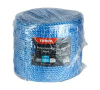 Timco Blue Polypropylene Rope Long Coil - 8mm X 220M