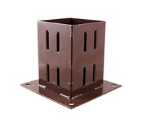 Timco Bolt Down Post Support Quick Fit Oxide Red - 100mm