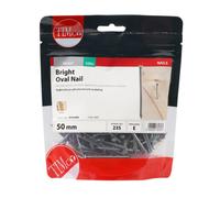 TimCo BON50MB Bright Oval Nails 50mm - (0.5kg Bag), Silver