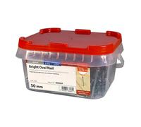 TIMco BRIGHT OVAL NAILS (2.5kg TUB) 50mm