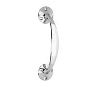 Timco Bow Handle - Polished Chrome / Brass 152mm