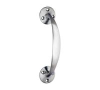 Timco Bow Handle - Satin Chrome / Brass 152mm