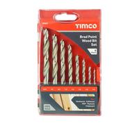 Timco - Brad Point Wood Bit Set (Size 8Pcs - 8 Pieces)