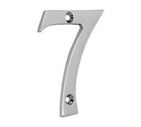Timco Brass Door Numeral - Polished Chrome 75mm