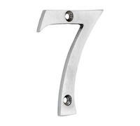 Timco Brass Door Numeral - Satin Chrome 75mm
