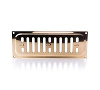 TIMCO 1220PB Brass Timloc 9x3 Metal Internal Hit and Miss Louvre Vent Polished