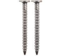 TIMCO Bright Annular Ring Shank Nails - 25 x 2.00 - Bag of 150 (Pack of 2)