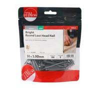 Timco Bright Lost Head Nails 50mm X 3mm Smooth Round Shank Hardware For Home Diy Joinery Fixing Floorboards 500G Bag