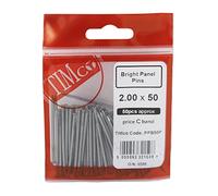 TIMCO Bright Panel Pins - 50 x 2.00 - Bag of 50
