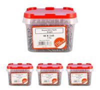 TIMCO Bright Round Wire Nails - 75 x 3.75-2.5kg (Pack of 4)