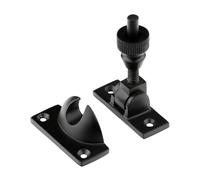 Timco Brighton Sash Fastener - Matt Black | Solid Brass Construction | Traditional Threaded Bolt | Internal Window Security