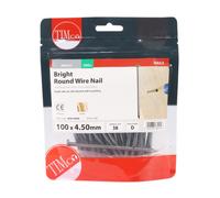 Timco BRW100MB Round Wire Nails - Bright 100 X 4.50