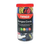 Timco Bungee Cords With Laminated Hook Mixed Pack - 20Pcs