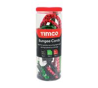 Timco Bungee Cords With Laminated Hook Mixed Pack - 8Pcs