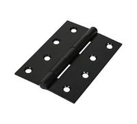 Timco - Butt Hinge - Fixed Pin (1838) - Black (Size 100 X 70 - 2 Pieces)