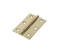 Timco - Butt Hinge - Fixed Pin (1838) - Electro Brass (Size 75 x 50-2 Pieces)