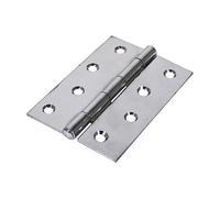 Timco Butt Hinge - Fixed Pin - Polished Chrome in Silver Timco Silver