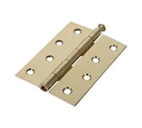 Timco - Butt Hinge - Loose Pin (1840) - Electro Brass (Size 100 x 71-2 Pieces)