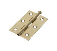 Timco 434659 Butt Hinge - Loose Pin (1840) - Electro Brass 75 X 50
