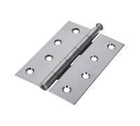 Timco - Butt Hinge - Loose Pin (1840) - Polished Chrome (Size 100 x 71-2 Pieces)