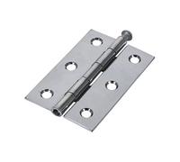 Timco - Butt Hinge - Loose Pin (1840) - Polished Chrome (Size 75 X 50 - 2 Pieces)
