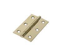 Timco Butt Hinges Fixed Pin (1838) Steel Electro Brass - 75 X 50
