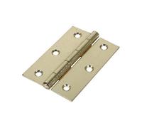 Timco Butt Hinges Fixed Pin (1838) Steel Electro Brass - 90 X 60
