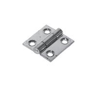 Timco Butt Hinges Fixed Pin (1838) Steel Silver - 25 X 25
